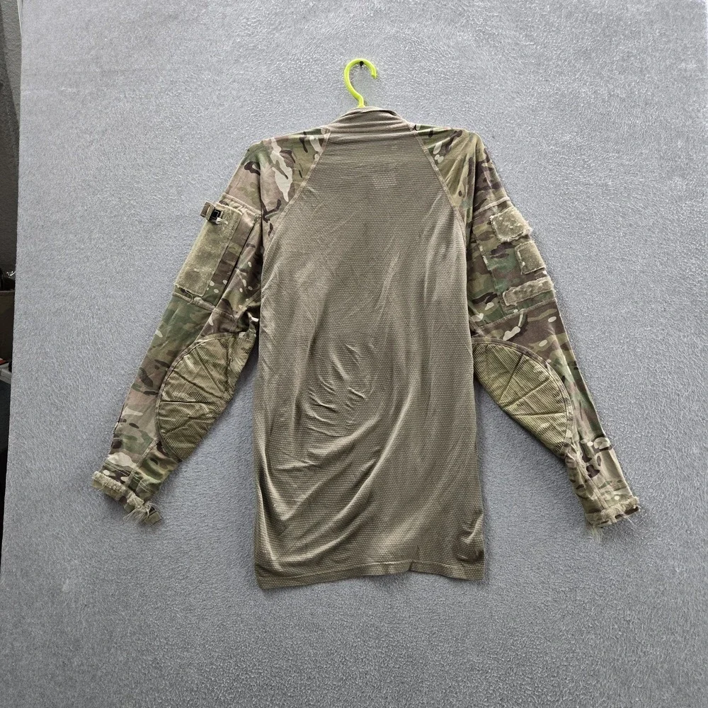US Army Men Shirt M Green Camouflage Army Combat Shirt FR READ